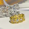 Anillo Vintage Ins Artesanía Italiana Nueva Versa Jewelry Chapado en Oro Sin Talla Anillo de Dedo Arcoíris de Nicho