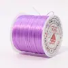 Fio Elástico de Seda Plano Colorido 0,8mm Fio Trançado Miçangas Acessórios para Joias DIY Fio com Miçangas Corda Elástica Fio Resistente ao Desgaste
