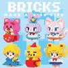 Bloques de Construcción de Micropartículas Figuras de Dibujos Animados Oso Fresa Bloques de Construcción Ensamblaje Educativo Juguetes para Niños Adornos Venta Directa de Fábrica al por Mayor