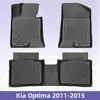 Adecuado para Kia Optima 2011-2015 Tapetes para Piso 3D Material para Todo Clima Tpe Tapete para Cajuela Tapete para Piso