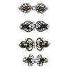 Estilo coreano temperamento Coringa fivela de seda para lenço feminina cheongsam casaco par de fivelas clipe moda broche de strass clipe de gola atacado