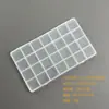 Caixa de armazenamento plástica com compartimentos fixos, caixa com fecho integrado, caixa de joias, diamante brilhante, DIY manual, caixa de acabamento de mesa com tampa flip