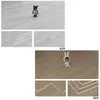 Piso Spc Texturizado, Engrosado, Impermeable, Resistente al Desgaste Piso de Resina, Dormitorio Ingeniería Doméstica Piso de Plástico Piedra de Doble Clic
