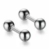 Amazon Nuevo Doudou Glosan Bola Color Caramelo Pendientes Distintivos Pendientes Unisex de Acero de Titanio para Pareja