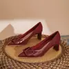 Tacones Altos Apuntados de Piel de Oveja Color Nude para Mujer Charol Pies que No se Cansan Zapatos Profesionales de Trabajo Zapatos de una Sola Capa Tacones de Boca Baja Versátiles Elegantes