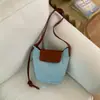 2026 Verano Nuevo Retro Color Denim Bloques de Color Bolsa Calabaza Bolso de Hombro para Mujer Bolso Cruzado Versátil Bolso para Mujer al por Mayor