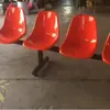 Sillas de Plástico con Respaldo para Cancha de Baloncesto, Sillas de Espera para Infusión Hospitalaria, Taburetes para Áreas Públicas de Parques, Asientos de Descanso para Exteriores