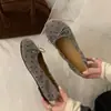Primeiro Encontro Sazonal Bolinhas Francesas Laço Feminino Outono/Inverno Plano Slip-On Sapatilhas Estilo Suave Boca Rasa Sapatos