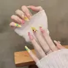 Gato Estrella Dulce y Picante Chica Estilo Juguetón Dopamina Hecho a Mano Uñas Portátiles Lindas Chicas Pegatinas para Uñas Arte al por Mayor