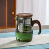 Tetera de Vidrio Resistente a Altas Temperaturas Tetera de Separación de Té y Agua con un Botón Cafetera Doméstica 2025 Nuevo Juego de Té