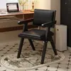 Silla de comedor estilo wabi-sabi, silla de uso doméstico de imitación madera, silla con respaldo de cojín suave estilo francés, silla para té de balcón, silla vintage Chandigarh