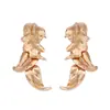 Estilo palacio flor Yiwu joyería comercio electrónico popular moda transfronteriza elegante versátil aretes de lujo ligero aretes para mujer