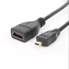 Conector Micro HDMI para HDMI Linha Curta Micro HDMI Macho para HDMI Fêmea Banhado a Ouro Pequeno para Grande 17cm