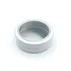 Caja de aluminio sin rosca de 15 ml con ventana, caja de embalaje para joyería, tarro para té y velas, caja metálica, caja para sedal de pesca, caja de accesorios