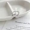 Anillo de Mariposa de Circonita de Colores para Mujer, Estilo Minimalista Bosque Fresco con Perlas, Anillo Abierto Ajustable