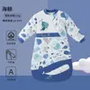 Saco de dormir con diseño de oso de caramelo para bebés, Clase A, Versión engrosada para niños, Manta anti-patadas para bebés, Algodón puro, Modelo de Otoño e Invierno para recién nacidos.