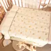 Manta Gorro de Gasa Estilo Ins con Estampado de Dibujos Animados para Bebés, Manta para la Siesta en el Jardín de Niños, Manta de Cobertura, Edredón para Aire Acondicionado para Recién Nacido