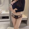 Nova Lingerie Feminina Sexy Sem Costura Cintura Baixa Cinto Fino Gaze de Renda Respirável Algodão Virilha Cuecas Confortáveis para Mulheres