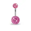 E-commerce Transfronteiriço Combinação de Piercing Umbigo Zircônia Exquisita Unha de Umbigo Coração Borboleta Pingente Joia Piercing Argola de Umbigo