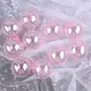 Bolas Transparentes Coloridas Bolha Iridescentes Criativas da Moda para Bolo de Aniversário Festa Mesa de Sobremesa Decoração Bolas Rosa