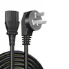 Cable de alimentación para computadora de escritorio de tres clavijas para unidad central, monitor, arrocera, enchufe universal, extensión para cocina eléctrica de 3 conductores m