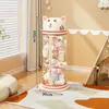 Contenedor de almacenamiento para muñecas para uso doméstico, vitrina transparente de gran capacidad para almacenar muñecas y juguetes, herramienta mágica de almacenamiento para juguetes de peluche