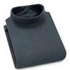 Ropa interior térmica de terciopelo alemán para hombre, lijado de doble cara, camisa de base de color sólido, cuello semialto de invierno, otoño, manga larga para hombre tX20