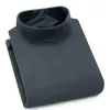 Roupa íntima térmica de veludo alemão masculina lixada veludo dupla face cor sólida camisa base gola semi-alta de inverno roupas de outono camiseta masculina de manga longa