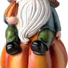 Temporada de Cosecha de Otoño Transfronteriza Adornos de Gnomo de Madera Calabaza Maíz Manzana Decoración de Mesa de Acción de Gracias Adornos