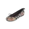Sapatos de Xadrez Doces Elegantes Damasco 1cm Atacado Primavera 2027 Bico Redondo Salto Baixo Oculto Slip-on Sapatos de Vovó