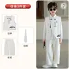 Conjunto de Colete Novo Estilo Chinês para Meninos, Hanfu Estampado Estilo Antigo, Traje Tang, Roupa de Apresentação para Piano Infantil, Eventos de Dia das Crianças