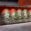 Plástico reforzado con fibra de vidrio imitación cobre relieve guerrero revolucionario cultura de campus pared figura histórica evento relieve jardín paisaje escultura