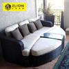 Sofá de exterior Patio Terraza Balcón Sala de estar de ocio para tres personas Combinación Ratán Procesamiento personalizado Silla de ratán Sofá de ratán
