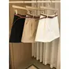 Shorts de Traje Vintage Estilo Japonés para Mujer Verano Seda de Hielo Delgados Sueltos Adelgazantes Pantalones Casuales de Corte A Pierna Ancha Pantalones Cortos