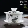 Nine Residence Cerámica Gaiwan Taza de Té Cuenco de Té Celadón Juego de Té Tapa Repuesto Kung Fu Sancai Grande Fábrica de Porcelana Blanca Dehua