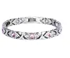Pulseras Magnéticas Desmontables de Moda de Estilo Europeo y Americano de Venta Caliente Transfronteriza Temu Pulseras Magnéticas con Incrustaciones de Diamantes para Hombre y Mujer Venta al por Mayor