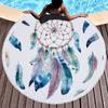 Toalha de Praia Redonda de Microfibra Frutas Estilo Europeu e Americano Absorvente de Água Portátil de Viagem Toalha de Piscina para Beira-Mar Toalha de Banho Estampada