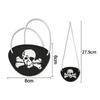 Máscara de Feltro para Halloween Caveira de Pirata Máscara para Olho Fantasia de Festa a Fantasia para Crianças Adultos Adereços