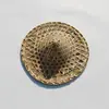 Sombrero de Danza del Ejército Rojo de Bambú para Niños Sombrero de Atrezo para Actuación en Escenario Estilo Antiguo Sombrero Cuadrado para Actuación de Adultos Sombrero de Paja Retro