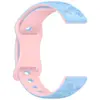 Correa de silicona en relieve de dos colores con grabado láser de flor para Samsung watch7 18/20/22 mm correa de reloj de dos colores en stock