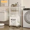 Prateleira de Armazenamento Multifuncional de Múltiplas Camadas Móvel para Roupas Sujas com Rodinhas Cesto de Armazenamento para Roupas Sujas Armazenamento de Banheiro Prateleira de Armazenamento