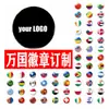 Insignia de actividad de pasador ancho acrílico con bandera de Malasia, regalo pequeño conmemorativo, broche para estudiante