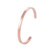 Joyería de Acero de Titanio en Forma de C para Exportación Transfronteriza Estilo Europeo y Americano Pulsera Abierta de Acero de Titanio Simple Brillante Pulsera de Acero de Titanio en Forma de C
