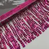 Cinta Decorativa Roja 100cm Tela Resistente al Desgaste Serpentina Hecha a Mano Correa de Atar DIY Accesorio de Decoración de Boda