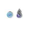 Plata Pura S999 Nuevo Estilo Chino Patrón de Nube Azul Quemado Cuentas Espaciadoras Accesorios de Calabaza Cuerda Trenzada Hecha a Mano para DIY Cuerda de Collar Pulsera Joyería de Plata