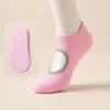 Meias de Yoga Antiderrapantes com Tiras Cruzadas para Primavera e Verão para Mulheres, Cor Sólida, Absorventes de Suor, Respiráveis, Esportes, Yoga, Pilates, Meias Modernas