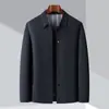 Chaqueta casual de alta gama más vendida transfronteriza para hombre, chaqueta de estilo corto, abrigo superior casual de negocios para mediana edad para hombre