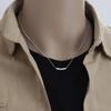 Cadena Clavícula Berenjena Pequeña Collar Acero Titanio Mujer Lujo Ligero Elegante Diseño Nicho Simple Estilo Frío Joyería Nueva Cadena Collar