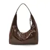 Bolso Bandolera Casual Brillante Tipo Bollo para Mujer Otoño 2025 Nuevo Popular Versátil de Moda Bolso de Hombro Único