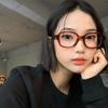 Estilo Coreano Personalizado Retro Luz Plana Marco Pequeño Ovalado Montura de Gafas para Mujer Estilo Simple Puro Deseo Encantador Gafas de Forma Cóncava Fotográfica
